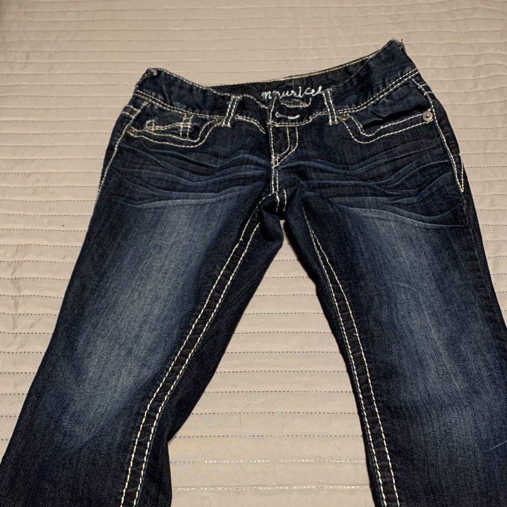 💍Maurices Dark Wash Capri